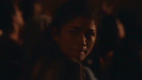 Woman's Face in the Dark