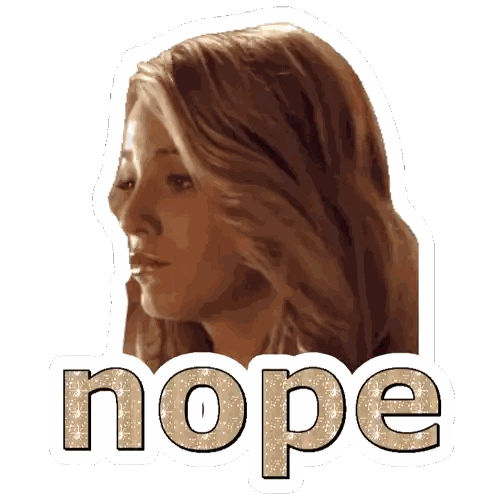 Woman's Face Nope Sticker