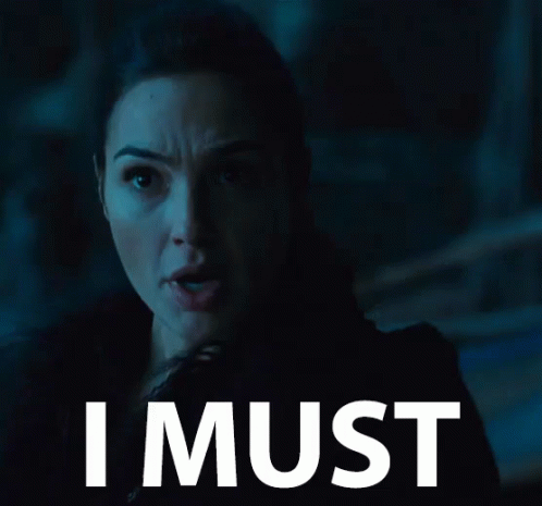 Woman's Face Saying I Must
