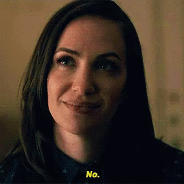 Woman's Face Saying No