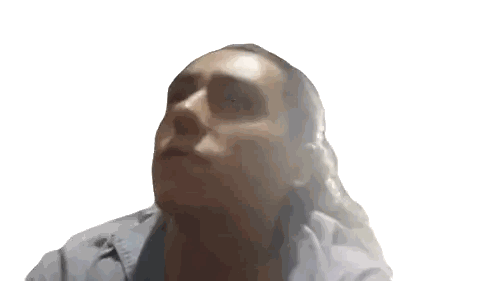 Woman's Face Smoke Coming Out of Eyes