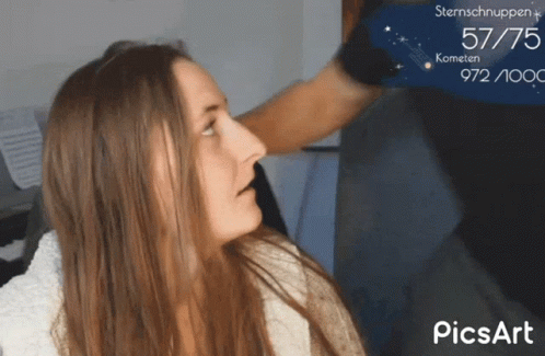 Woman's Face Touched By Man 57/75 GIF