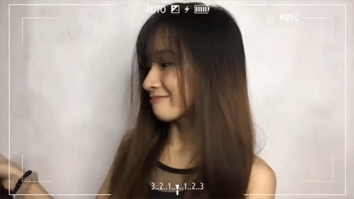 Woman's Face With 3 2 1 Numbers GIF