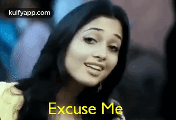 Woman's Face With Excuse Me