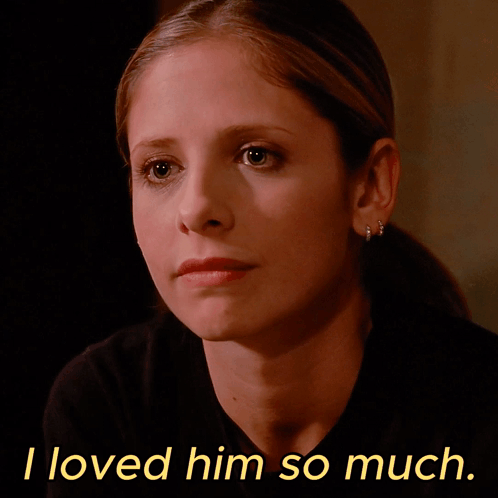 Woman's Face With I Loved Him So Much