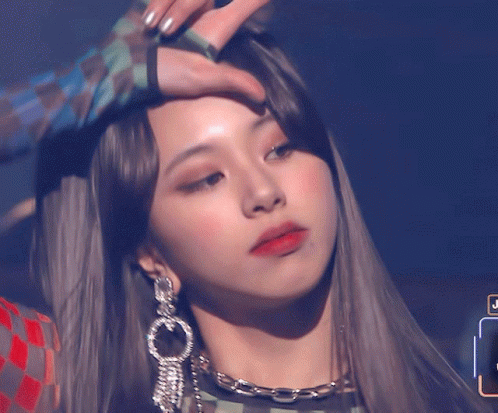 Woman's Face With Letter J GIF