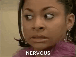 Woman's Face with Nervous