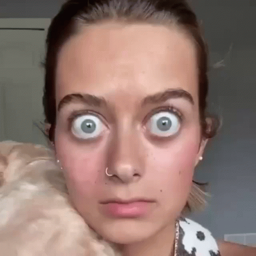 Woman's Face with Nose Ring and Big Eyes