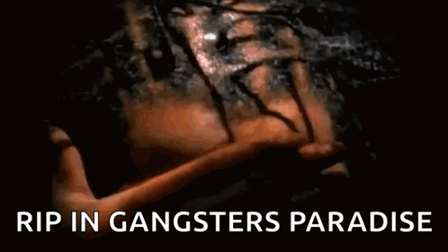 Woman's Face with Rip in Gangsters Paradise