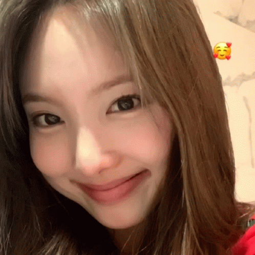 Woman's Face With Smiley Face