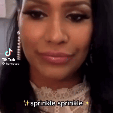 Woman's Face with Sprinkle Sprinkle