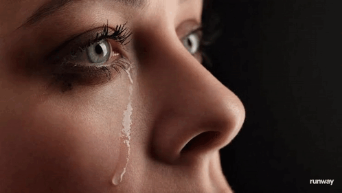 Woman's Face with Tear