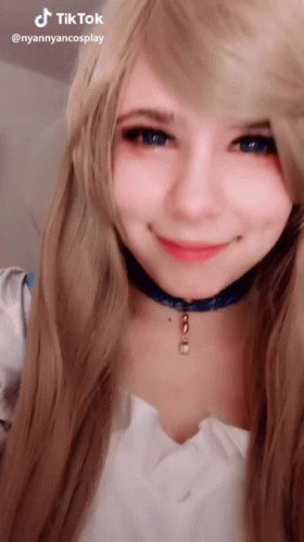 Woman's Face With Tik Tok Text