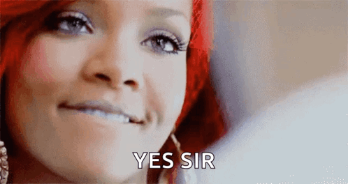 Woman's Face With Yes Sir