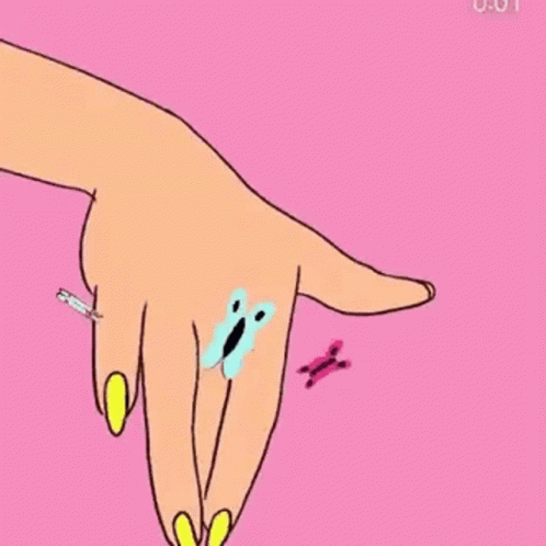 Woman's Hand With Cat and Butterfly Tattoo