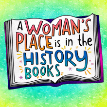 Woman's History Book GIF