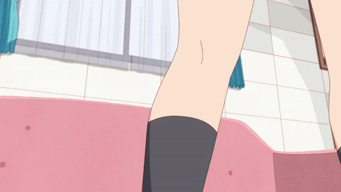 Woman's Legs Standing in Pink Bathtub