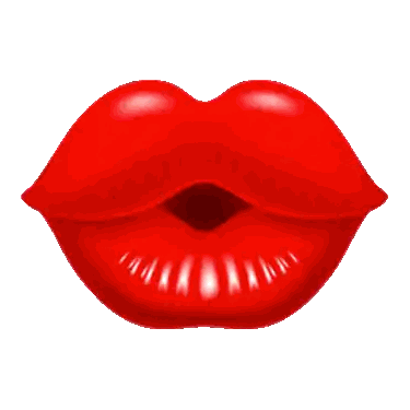 Woman's Lips with Red Lipstick