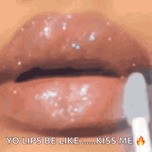 Woman's Lips Yo Lips Be Like Kiss Me