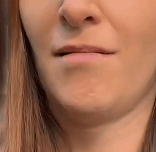 Woman's Mouth Slight Smile