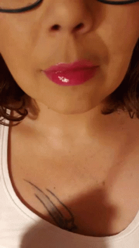 Woman's Mouth With Pink Lipstick GIF