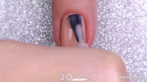 Woman's Nails With 2017 GIF