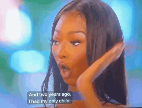 Woman Saying And Two Years Ago I Had My Only Child