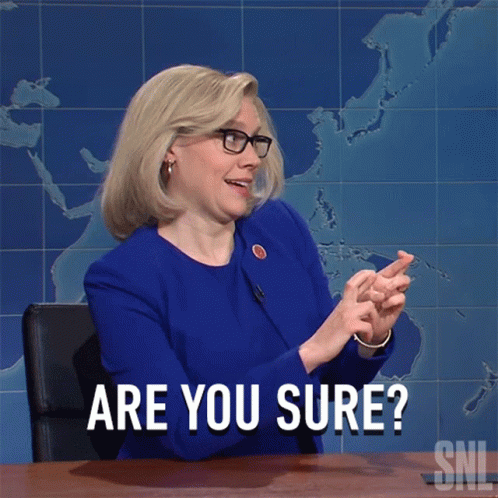 Woman Saying Are You Sure