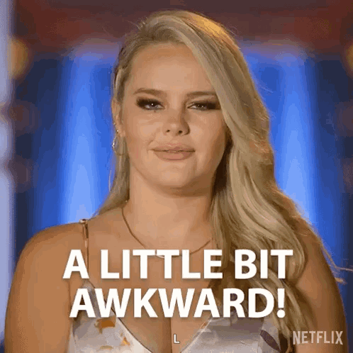 Woman Saying Awkward on Netflix
