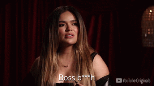 Woman Saying Boss B***h