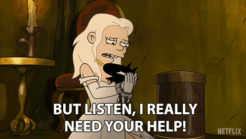 Woman Saying But Listen I Really Need Your Help GIF
