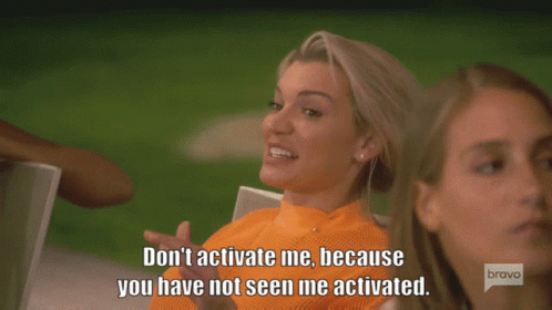 Woman Saying Don't Activate Me