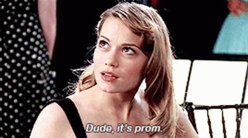 Woman Saying Dude It's Prom