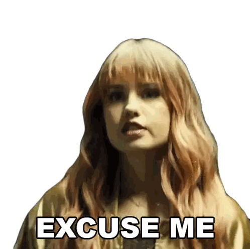 Woman Saying Excuse Me