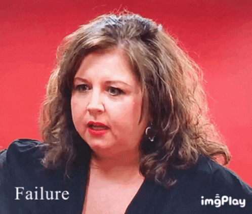 Woman Saying Failure