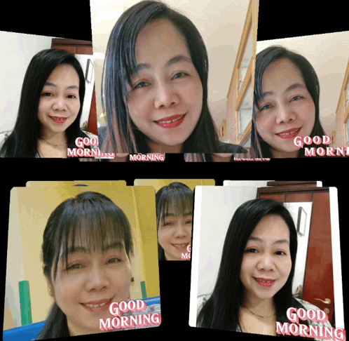 Woman Saying Good Morning