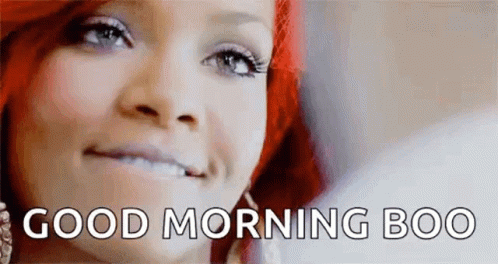 Woman Saying Good Morning Boo GIF