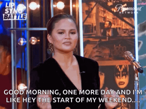 Woman Saying Good Morning One More Day