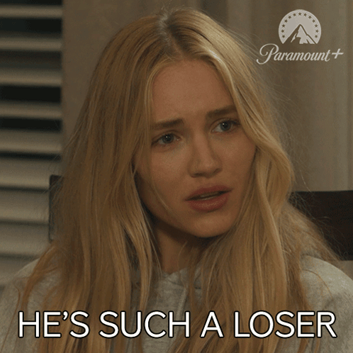 Woman Saying He's Such A Loser GIF