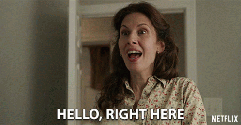 Woman Saying Hello in Netflix Advertisement