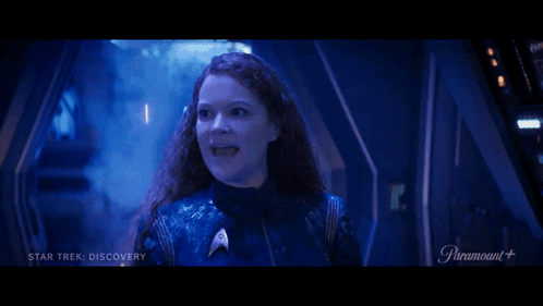 Woman Saying Hey Thanks for That Star Trek Discovery