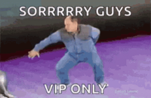 Woman Saying High-End VIP Exclusive in Crowd