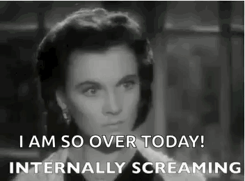 Woman Saying I Am Over Today