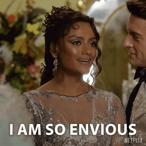 Woman Saying I Am So Envious GIF