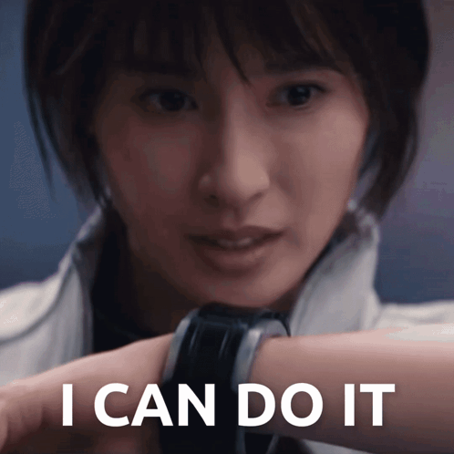 Woman Saying I Can Do It