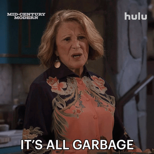 Woman Saying I Can't Do This Anymore In Front Of Tell Me Lies Poster GIF