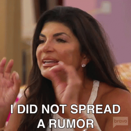 Woman Saying I Did Not Spread a Rumor