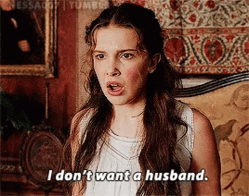 Woman Saying I Don't Want A Husband GIF