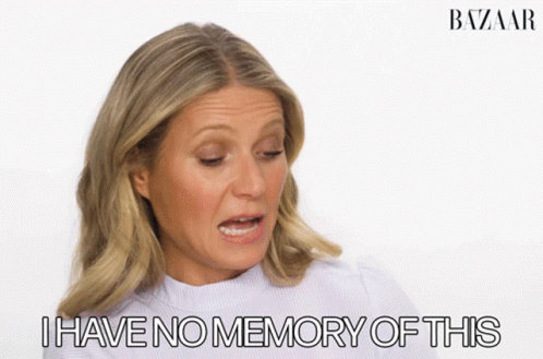 Woman Saying I Have No Memory Of This GIF