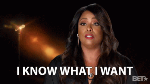 Woman Saying I Know What I Want